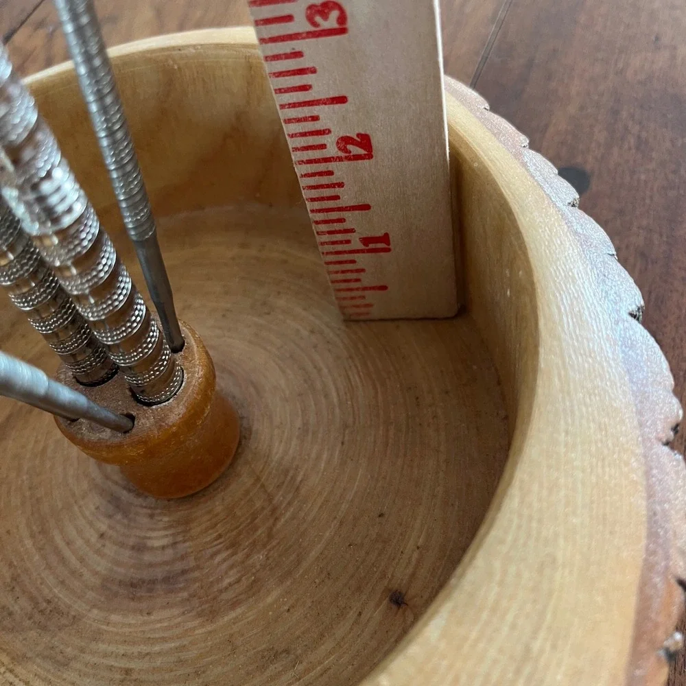 Vintage Live Edge Nut Bowl